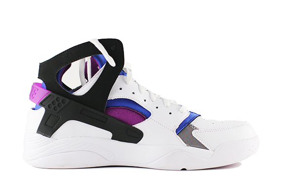 Air huarache run mid white sales