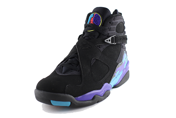 Air jordan retro 8 black purple aqua sales
