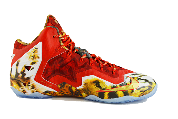 Lebron tiger shoes hotsell