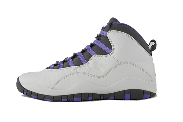 Jordan 10 sales purple and white