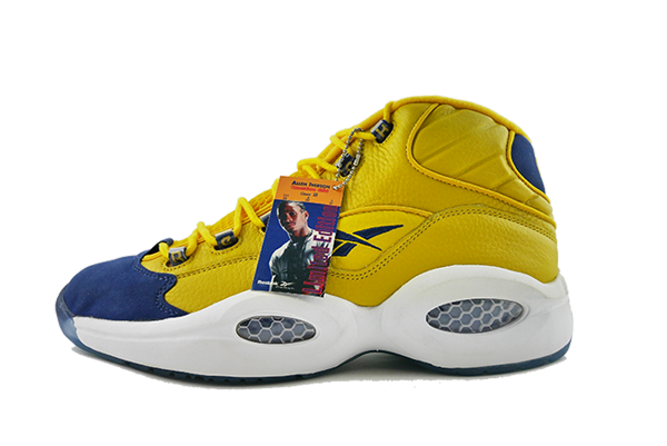 Reebok The Question Mid "Yellow/Navy"