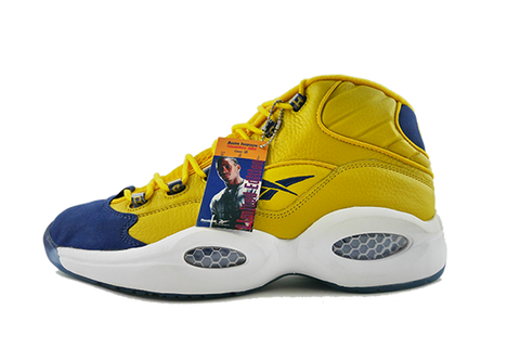 Reebok The Question Mid "Yellow/Navy"